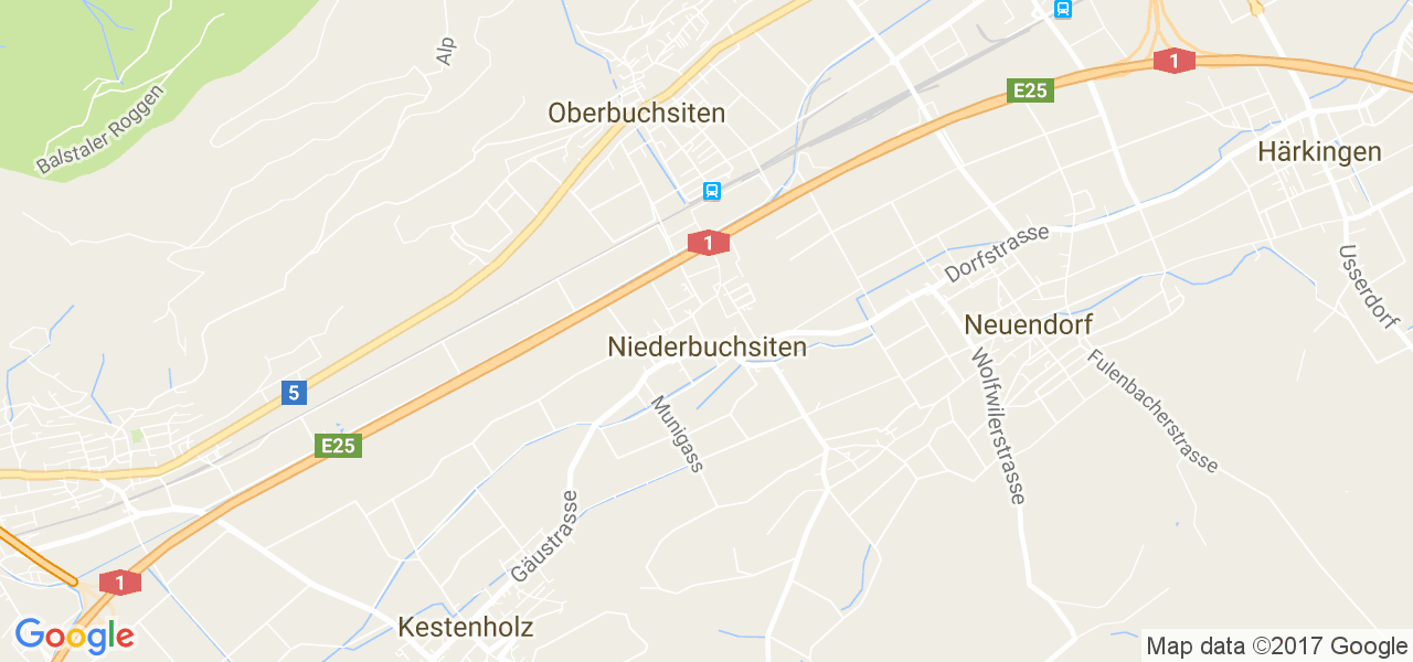 map de la ville de Niederbuchsiten