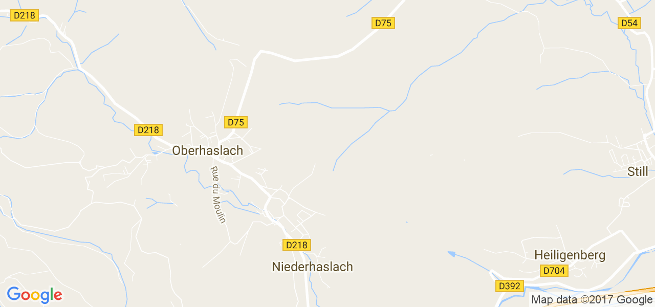 map de la ville de Niederhaslach