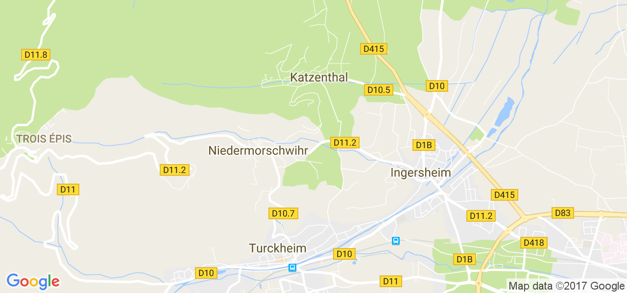 map de la ville de Niedermorschwihr