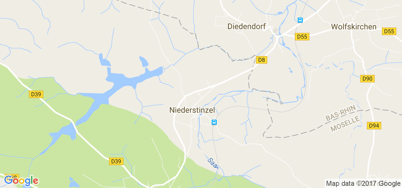 map de la ville de Niederstinzel