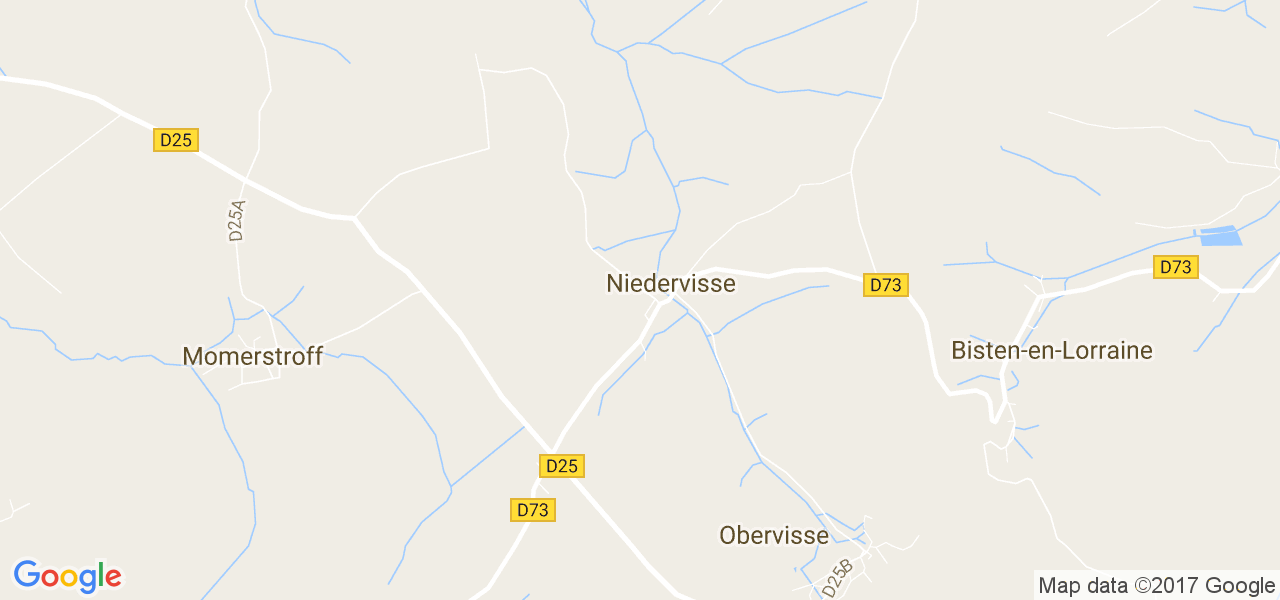 map de la ville de Niedervisse