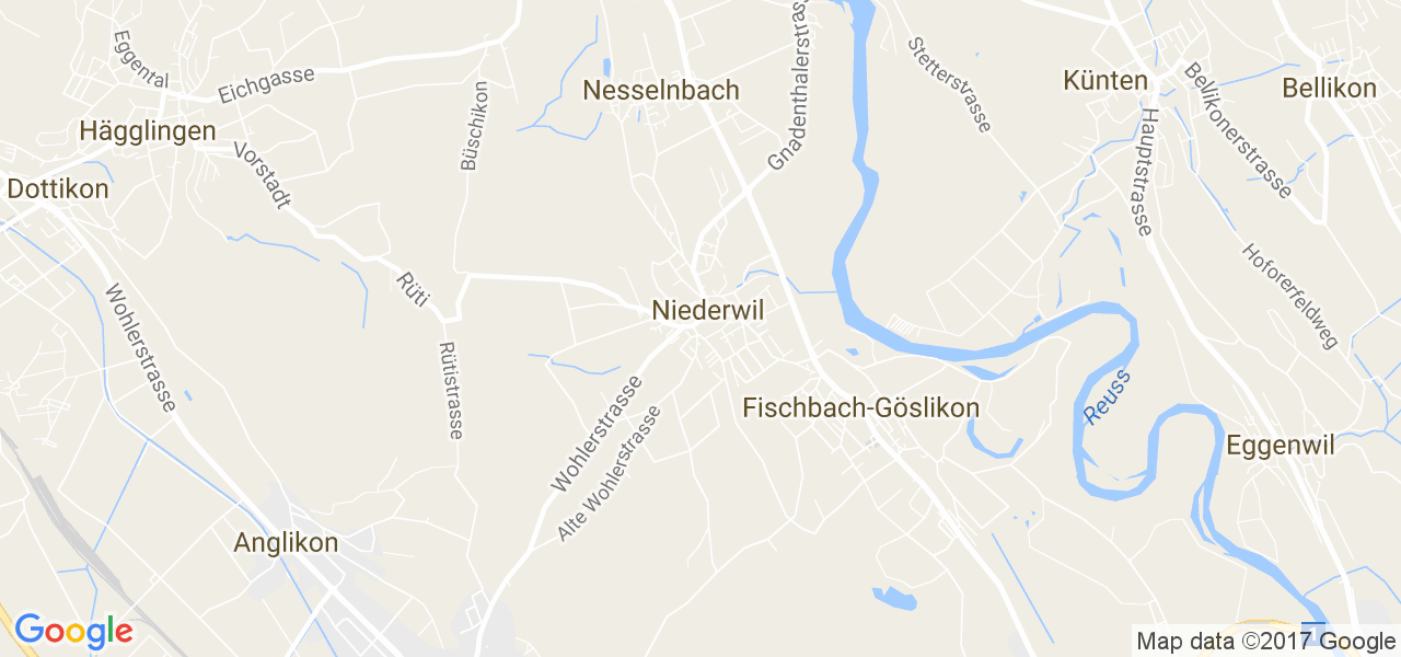 map de la ville de Niederwil