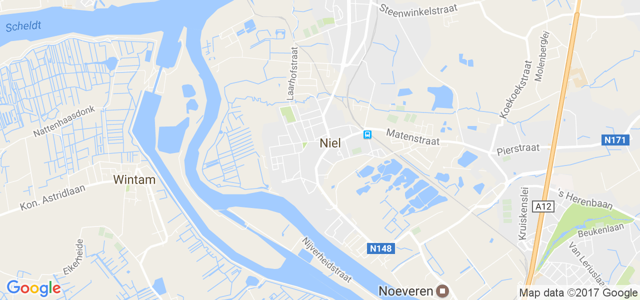 map de la ville de Niel