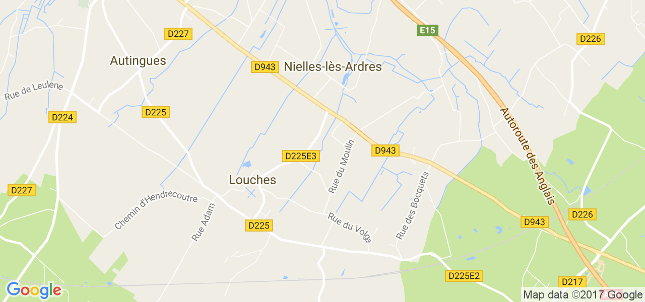 map de la ville de Nielles-lès-Ardres