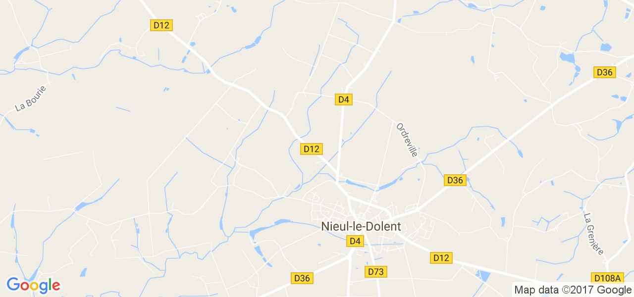 map de la ville de Nieul-le-Dolent