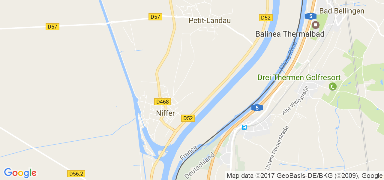 map de la ville de Niffer