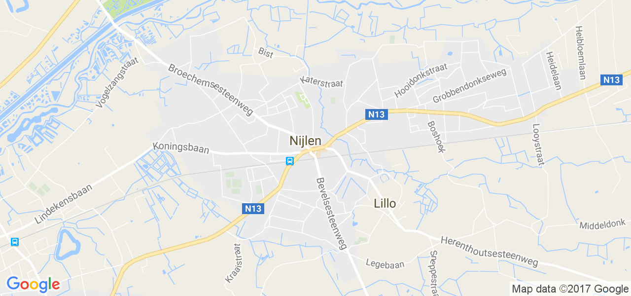 map de la ville de Nijlen