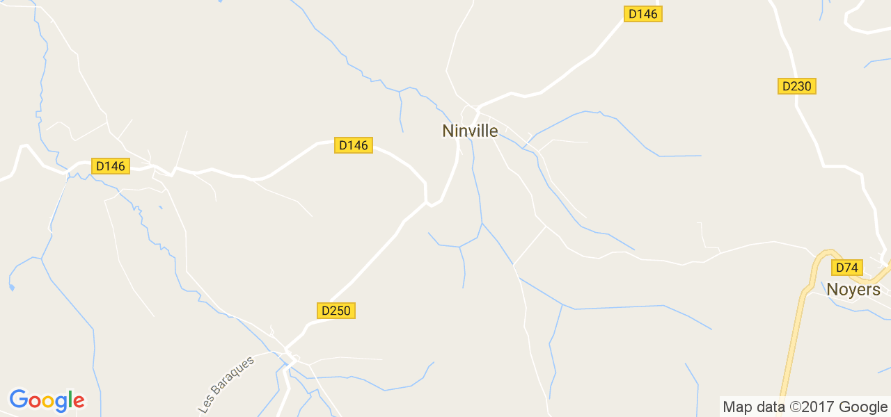 map de la ville de Ninville