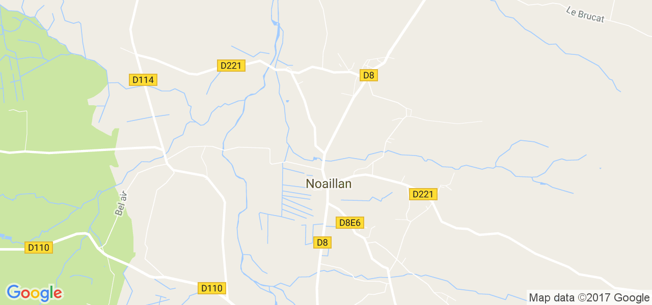 map de la ville de Noaillan