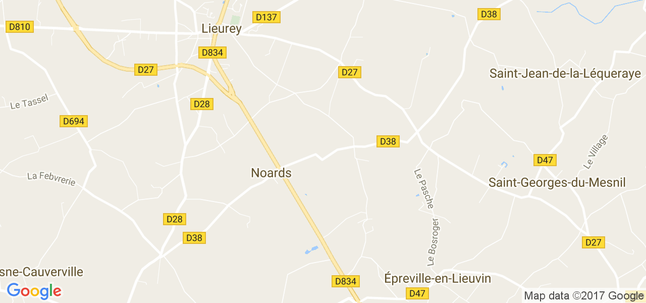 map de la ville de Noards