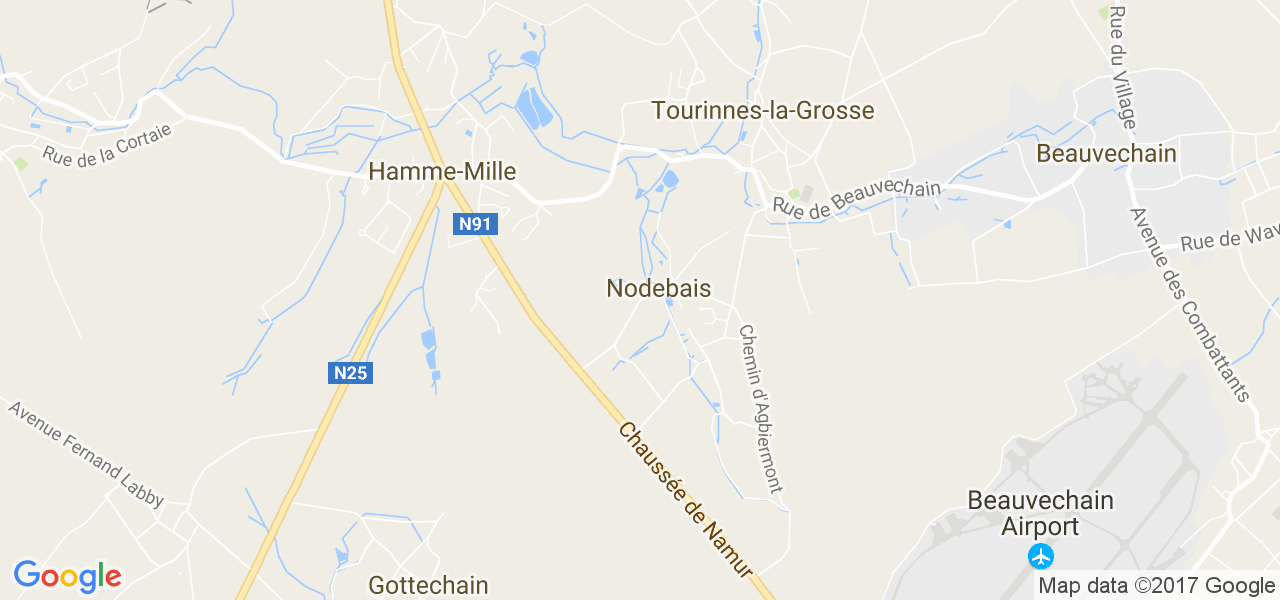 map de la ville de Nodebais