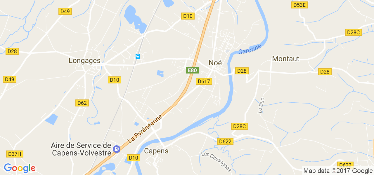 map de la ville de Noé