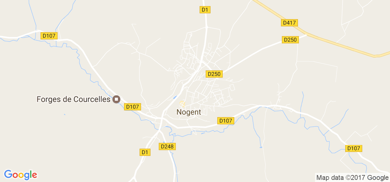 map de la ville de Nogent