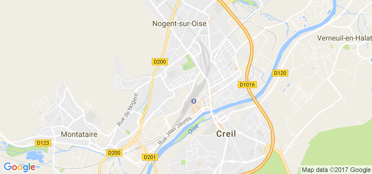 map de la ville de Nogent-sur-Oise