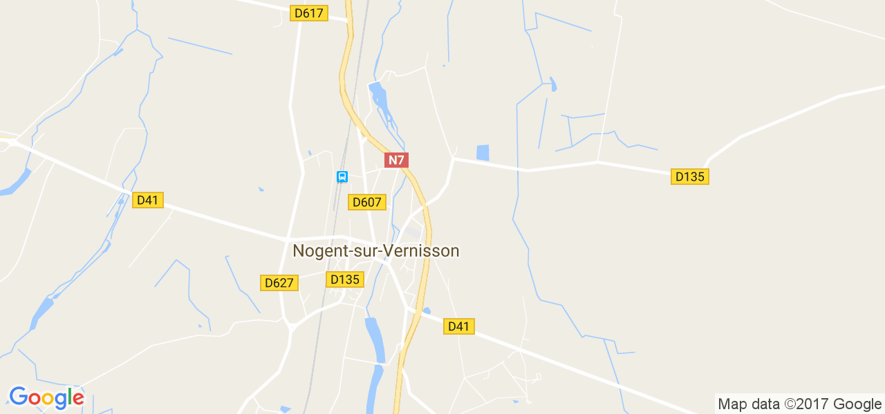 map de la ville de Nogent-sur-Vernisson