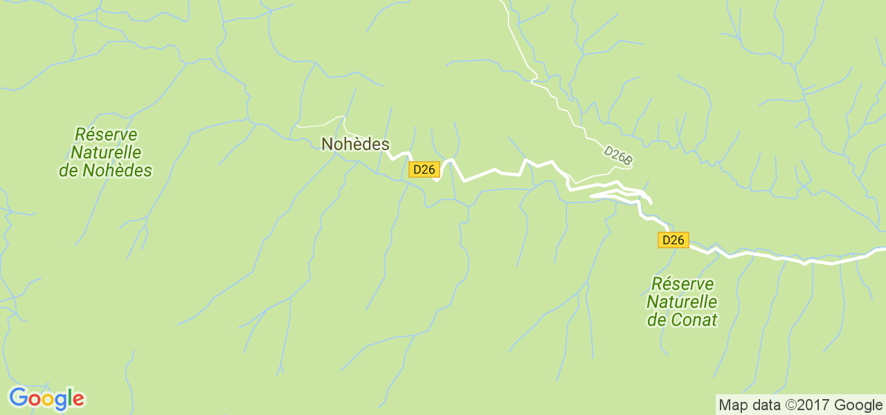 map de la ville de Nohèdes