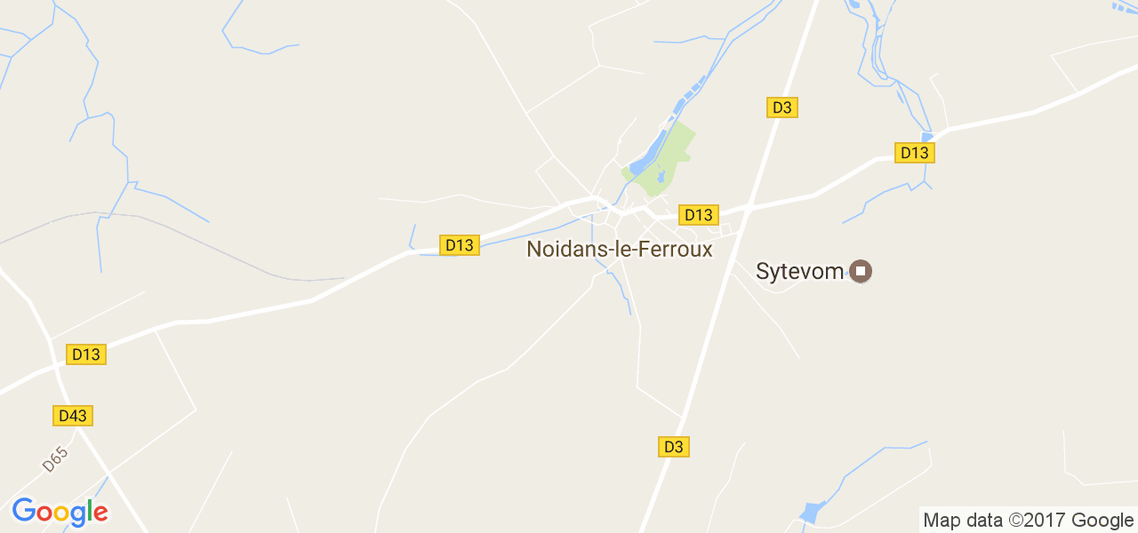 map de la ville de Noidans-le-Ferroux