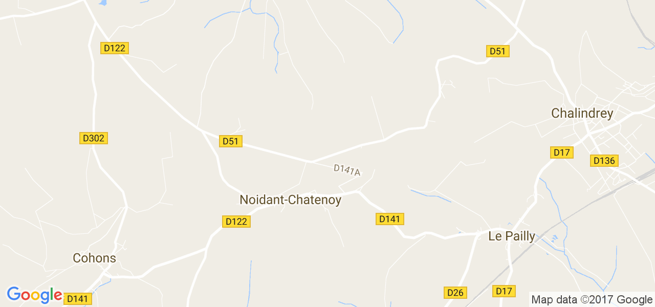 map de la ville de Noidant-Chatenoy