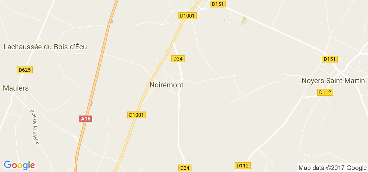 map de la ville de Noirémont