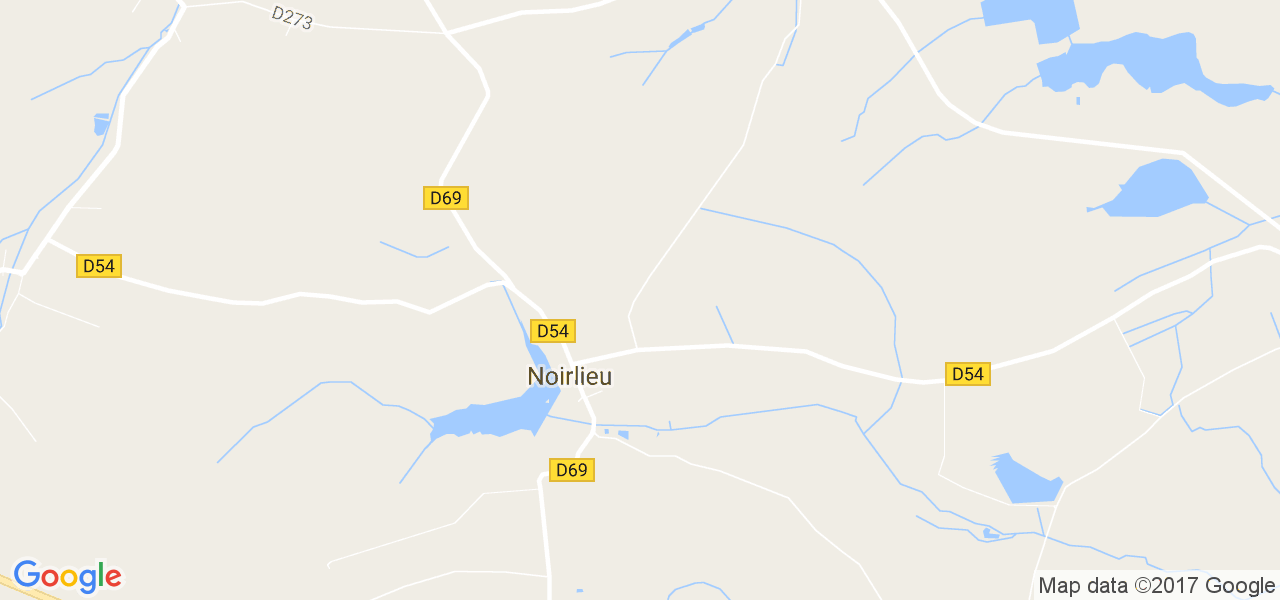 map de la ville de Noirlieu