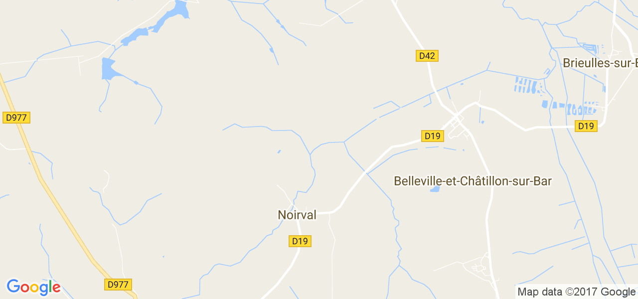 map de la ville de Noirval