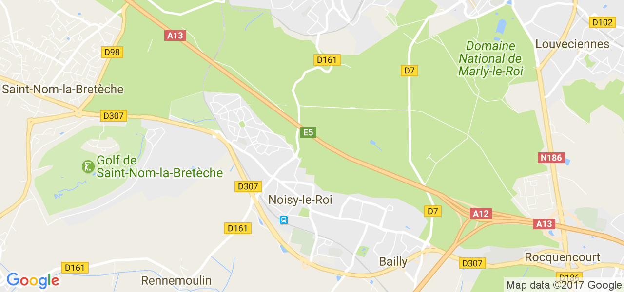 map de la ville de Noisy-le-Roi