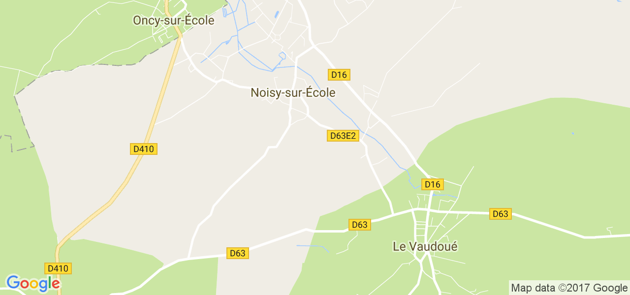 map de la ville de Noisy-sur-École