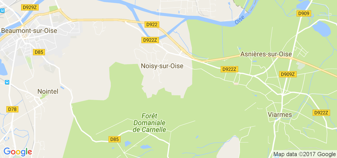 map de la ville de Noisy-sur-Oise