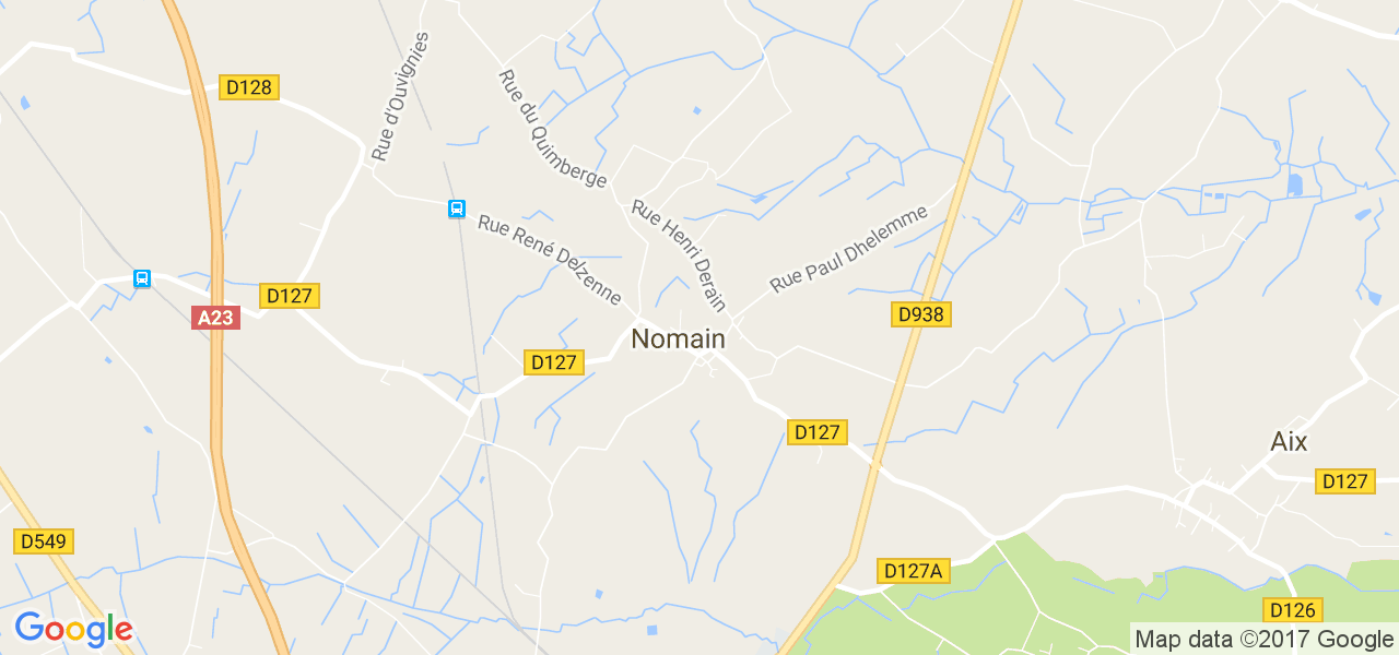 map de la ville de Nomain