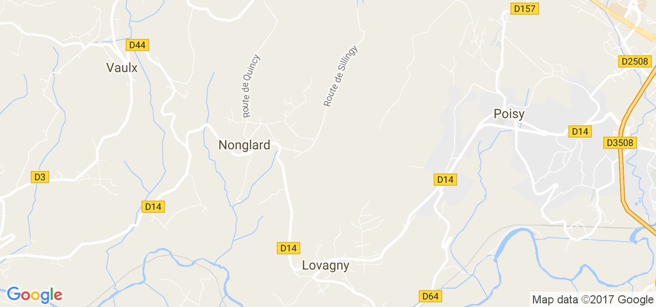 map de la ville de Nonglard