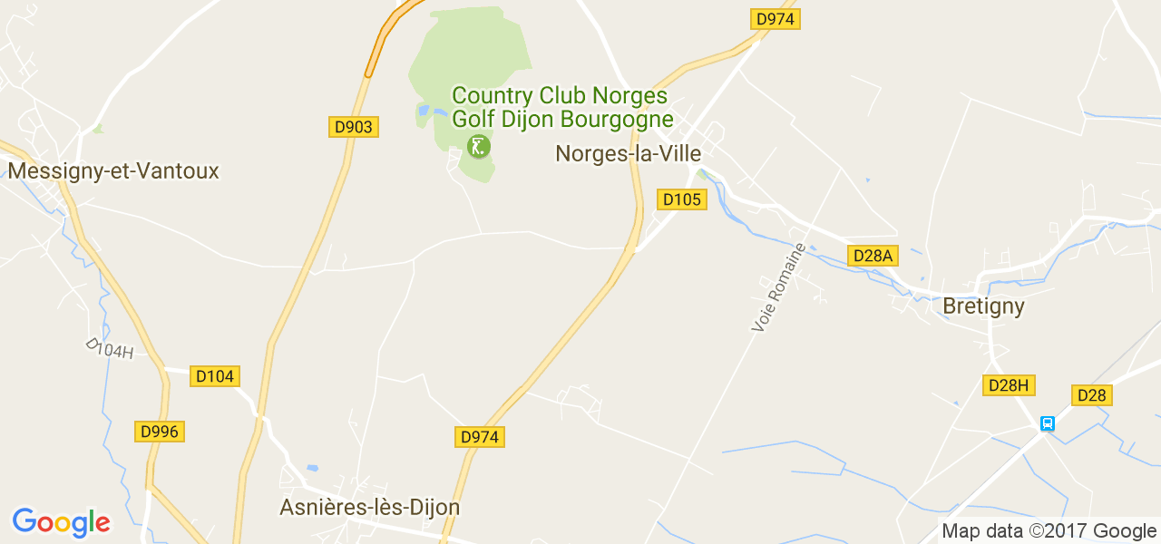 map de la ville de Norges-la-Ville