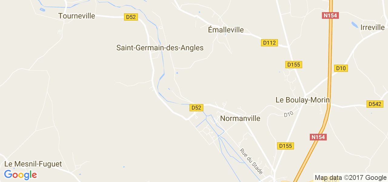 map de la ville de Normanville