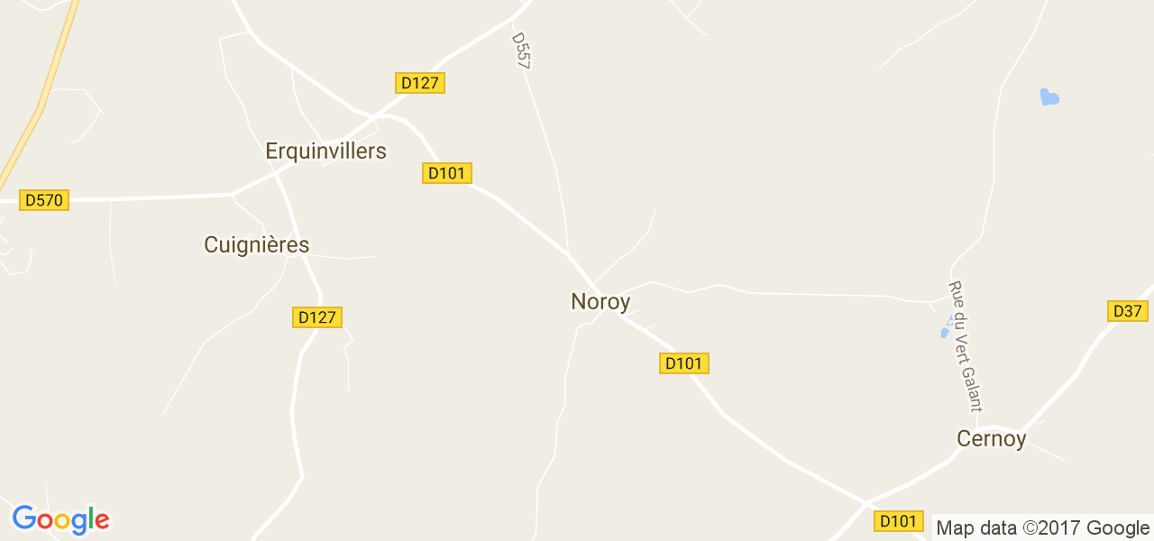 map de la ville de Noroy