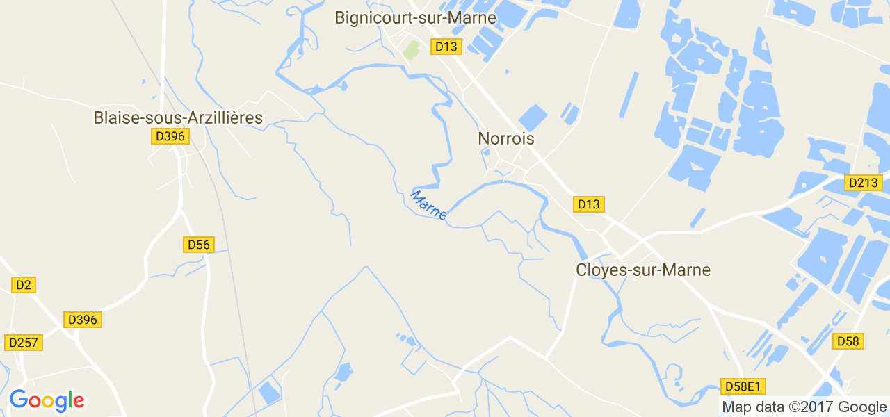 map de la ville de Norrois