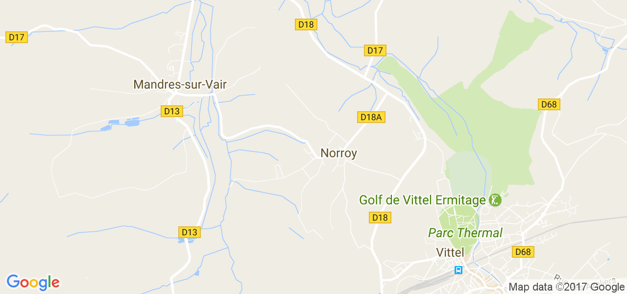 map de la ville de Norroy