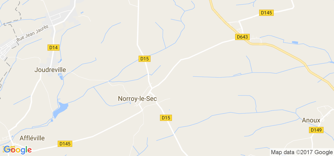 map de la ville de Norroy-le-Sec