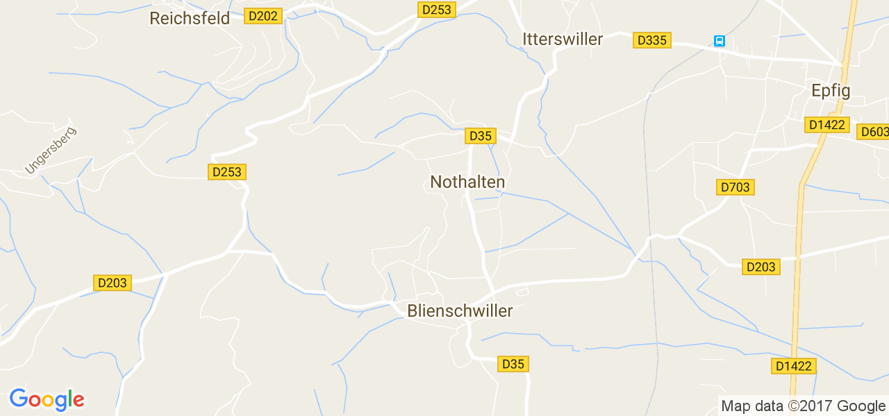 map de la ville de Nothalten