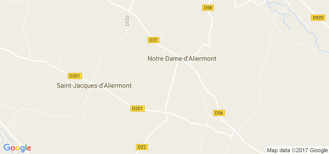 map de la ville de Notre-Dame-d'Aliermont