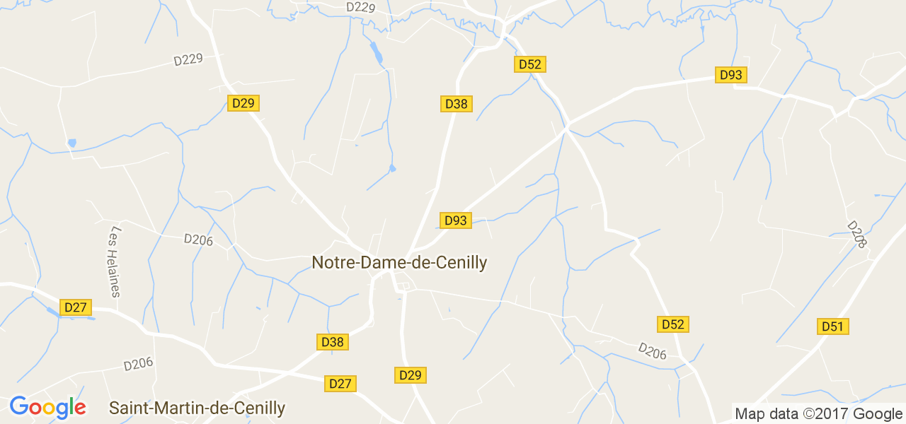 map de la ville de Notre-Dame-de-Cenilly