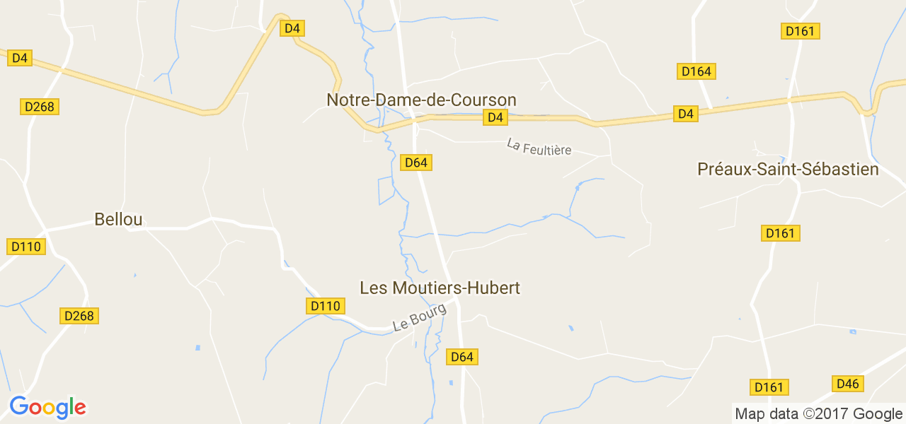 map de la ville de Notre-Dame-de-Courson