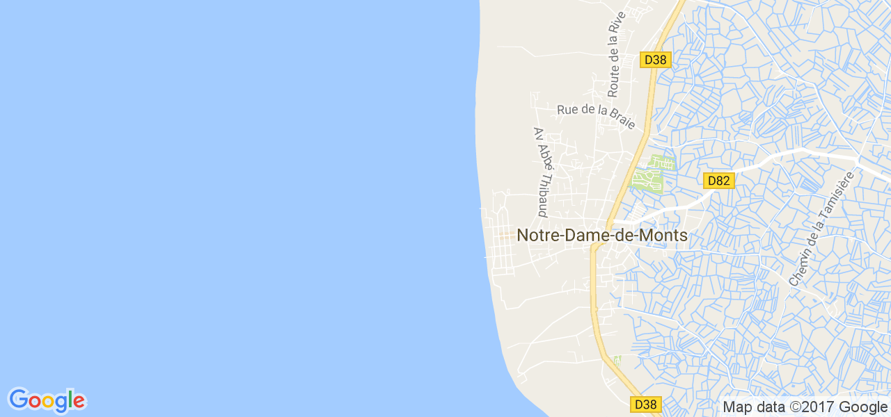 map de la ville de Notre-Dame-de-Monts