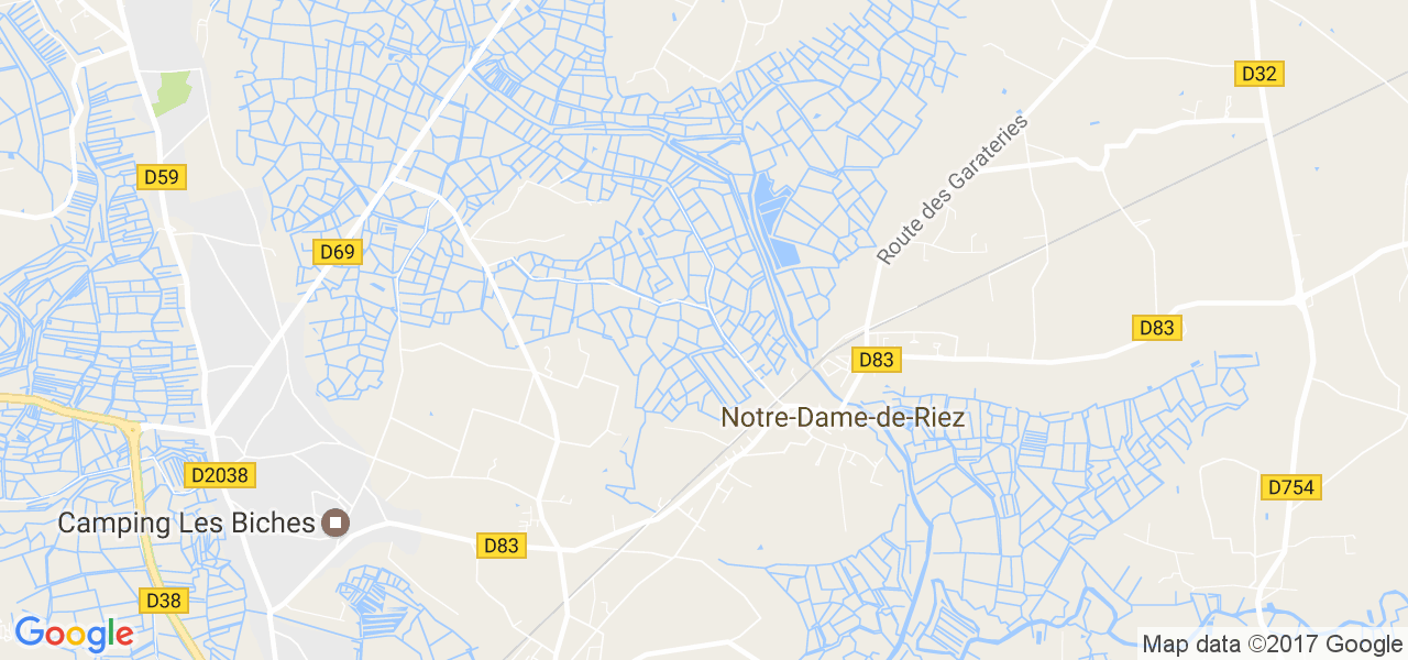 map de la ville de Notre-Dame-de-Riez