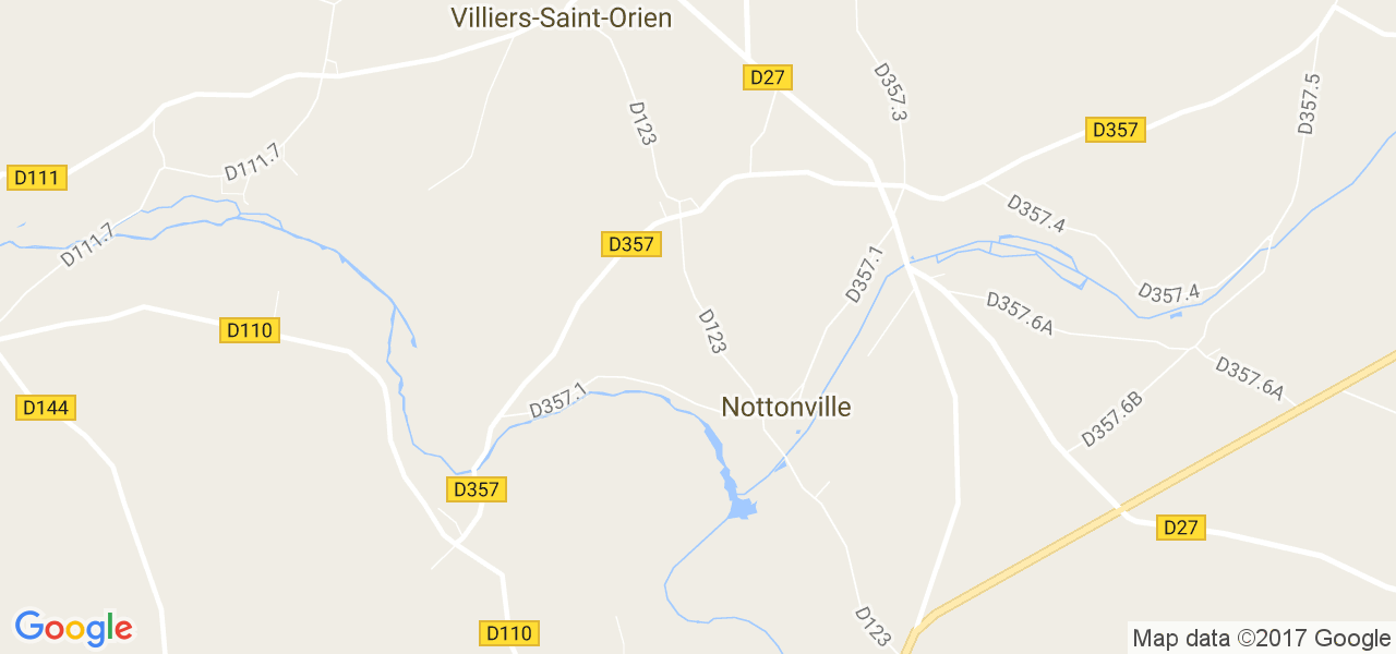 map de la ville de Nottonville