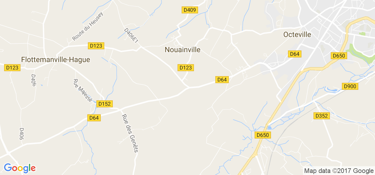 map de la ville de Nouainville