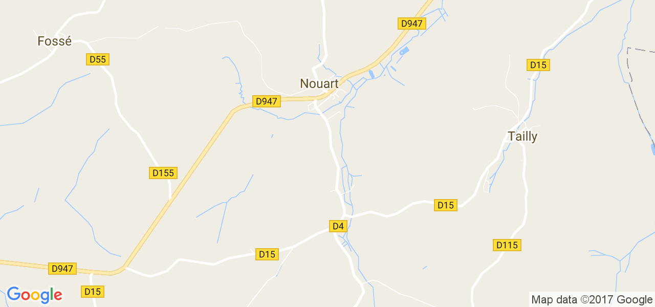 map de la ville de Nouart