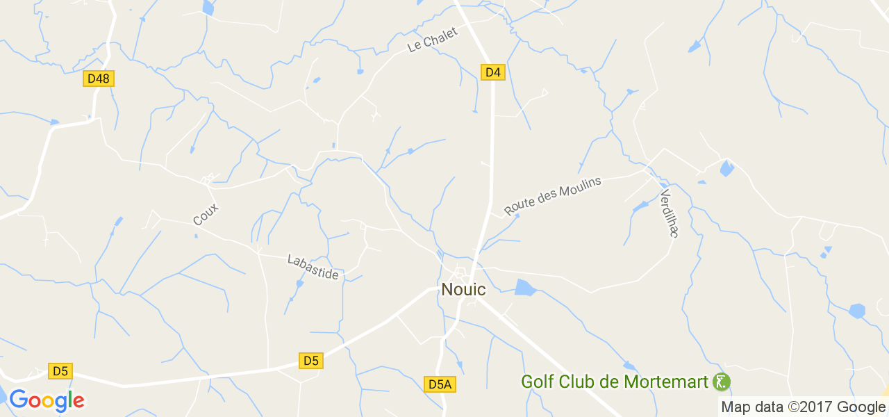 map de la ville de Nouic