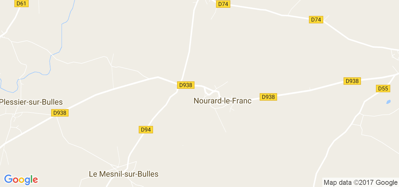 map de la ville de Nourard-le-Franc