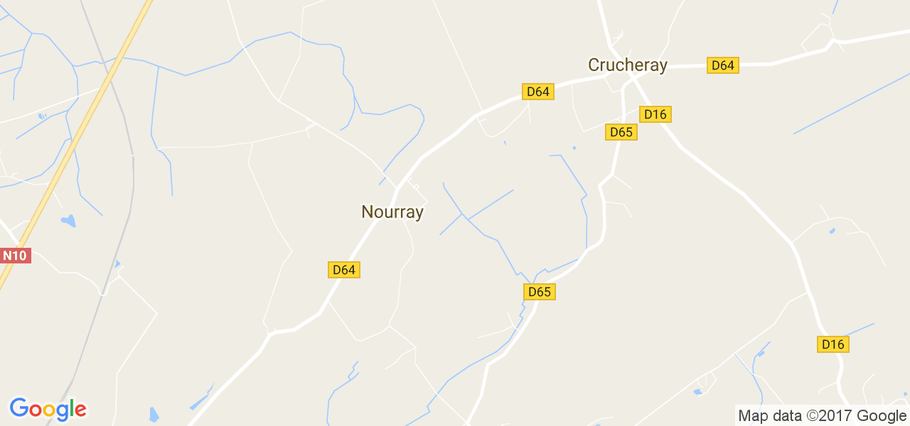 map de la ville de Nourray