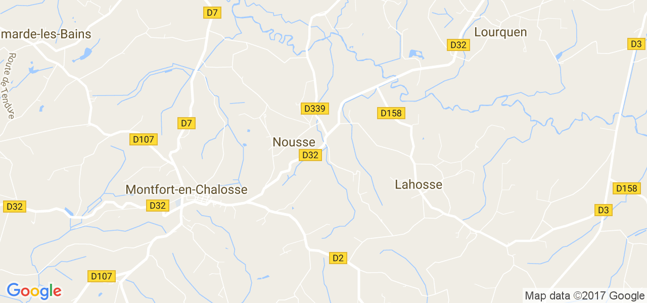 map de la ville de Nousse