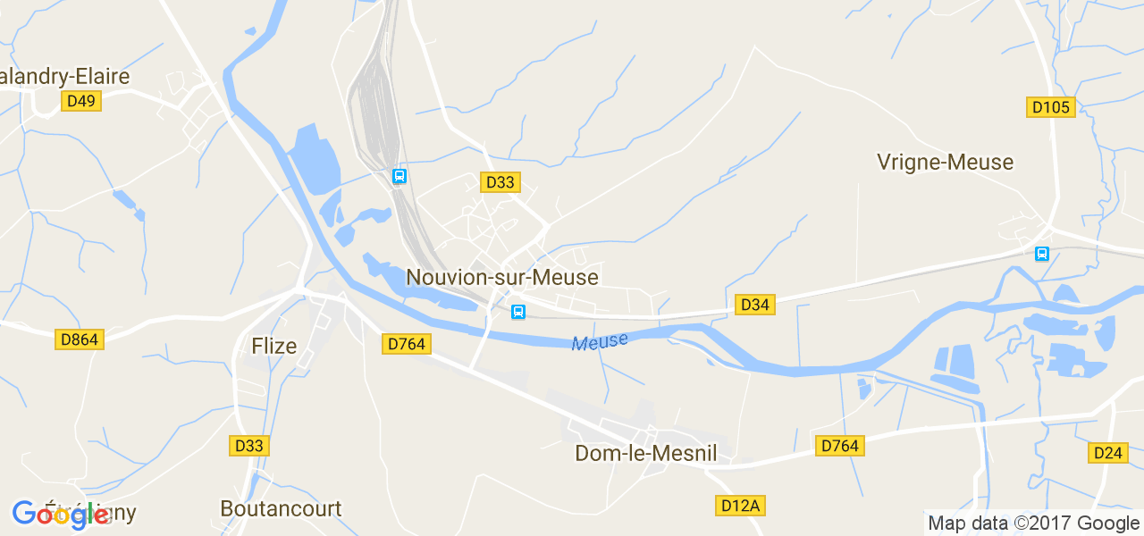 map de la ville de Nouvion-sur-Meuse